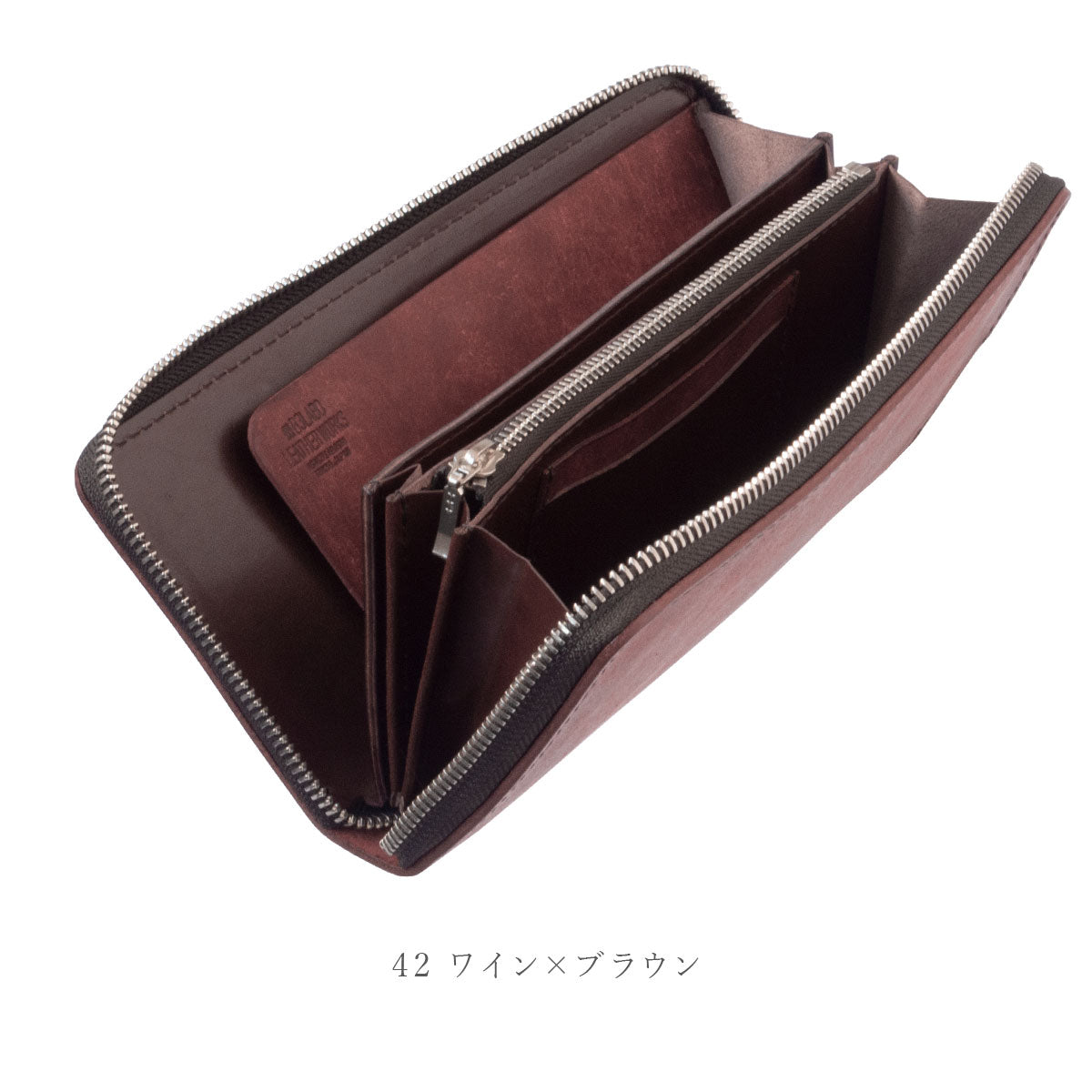 【Pueblo×栃木レザー】 ラウンドファスナー長財布 ※刻印・カスタム不可 / WP455 493 517