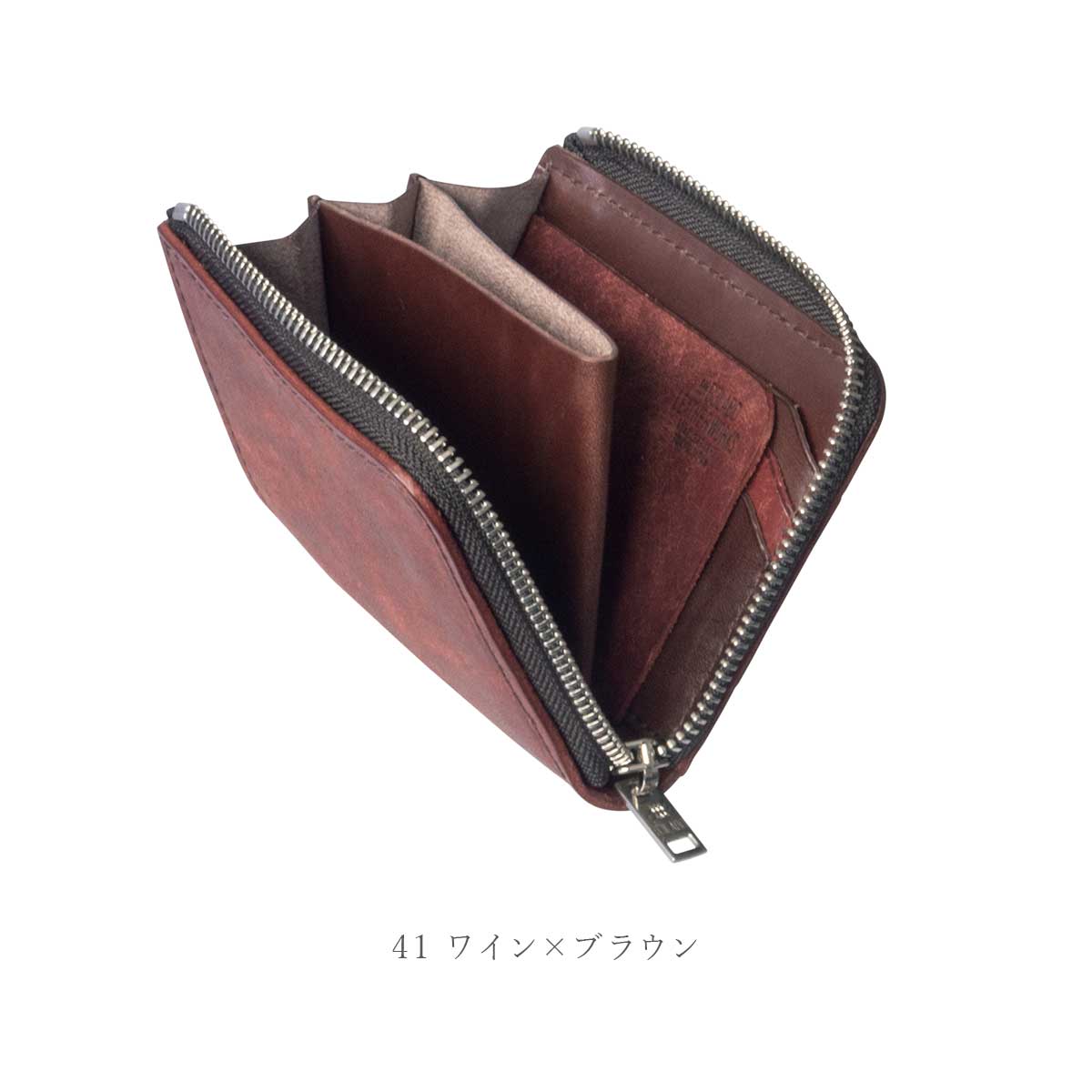 【Pueblo×栃木レザー】 L字ファスナーハーフ財布 ※刻印・カスタム不可 / WP456